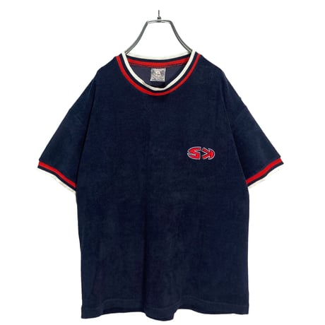 80-90s SKIPPER SPORTWEAR S/S pile design cutsew