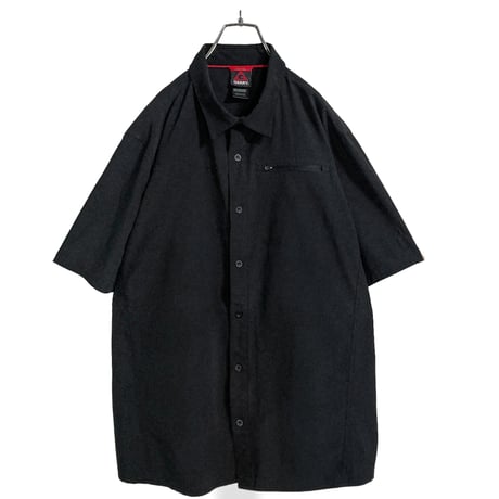 GERRY 00's Polyester S/S black design shirt
